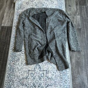 Gray loft lounge open sweater (XS)